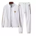 versace hommes long sleeve tracksuits vs0073 blanc